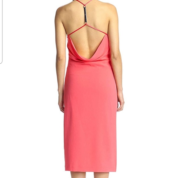 NWT Halston heritage strawberry t back dress - Picture 4 of 7